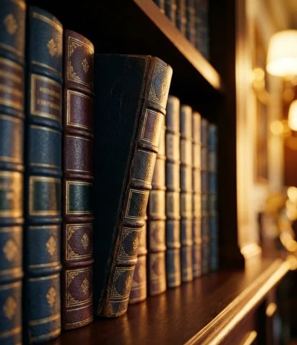 Law library bookshelf